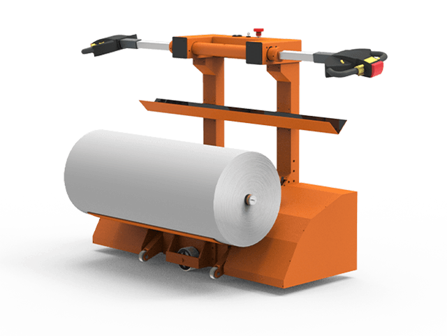 Электрическая Тележка для Снятия Рулонов Ткани