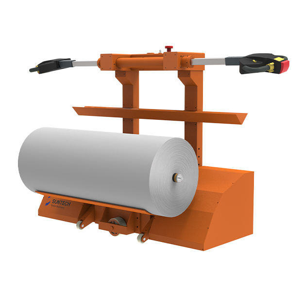 Электрическая Тележка для Снятия Рулонов Ткани