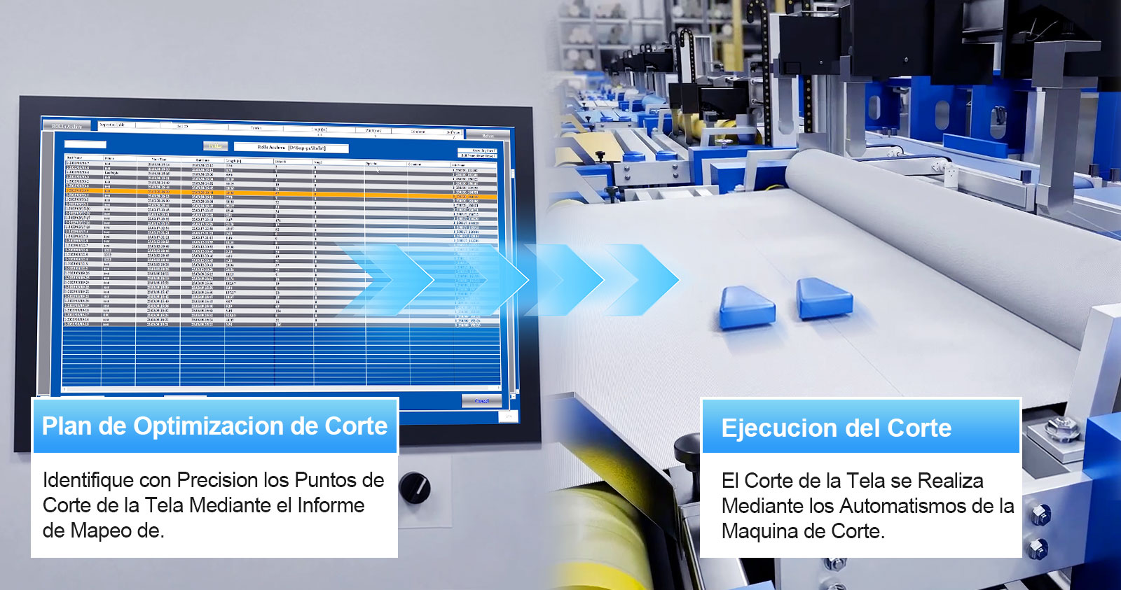 Точные точки раскроя определяются на основе карты дефектов