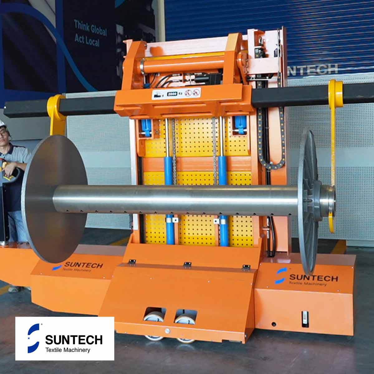 Как AGV Electric Warp Beam Transporters Transporters Tulley Automation?