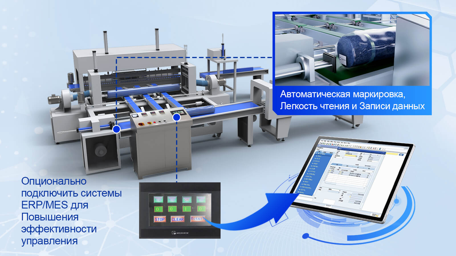 Автоматизированная маркировка, простое подключение к ERP/MES