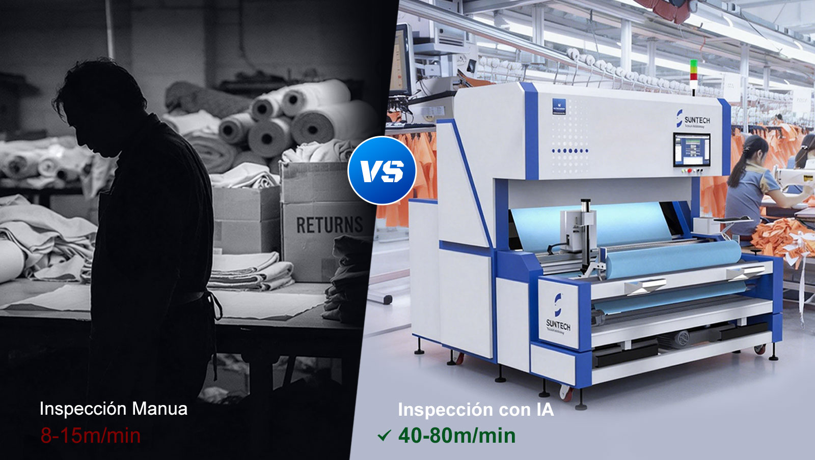 Скорость обнаружения AI-контроль 40-80 м/мин