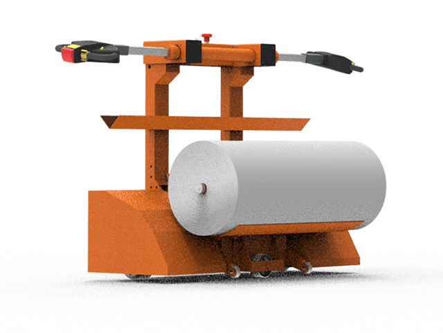 Электрическая Тележка для Снятия Рулонов Ткани